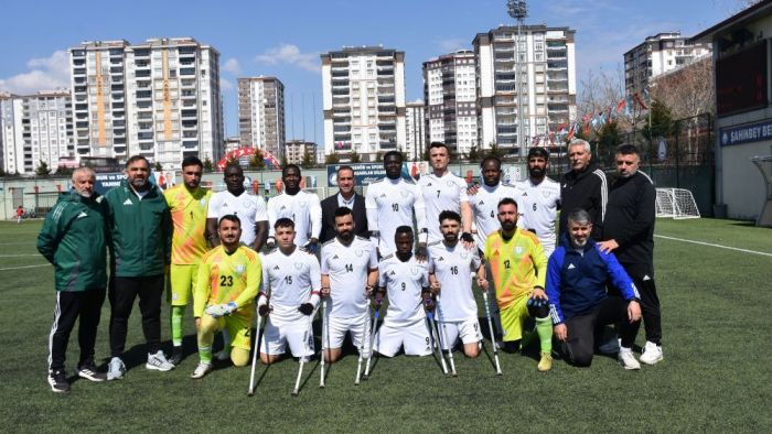Şahinbey Ampute bir engeli daha aştı